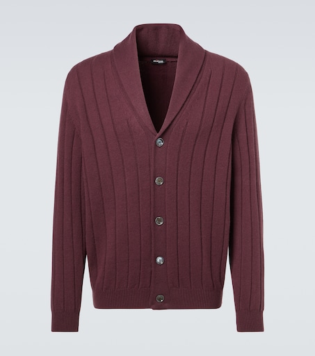 Kiton Rib-knitted cashmere cardigan