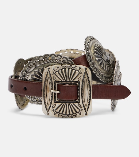 Leather belt in brown - Polo Ralph Lauren | Mytheresa display picture 3