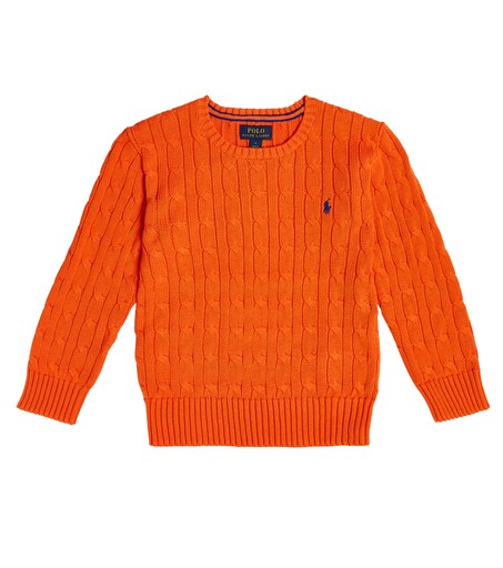 Pull oversize col rond en cachemire Orange From future - Femme | Place des Tendances