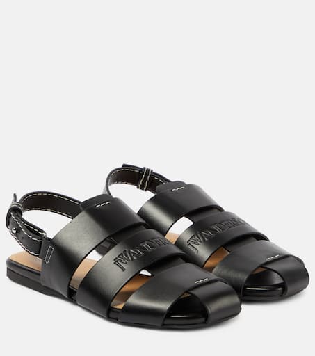 サンダル・ミュール JW ANDERSON Women Sandals SN0076 LA0161 999 BLACK JW Anderson Chain Twist 80mm Sandals | Black | FARFETCH