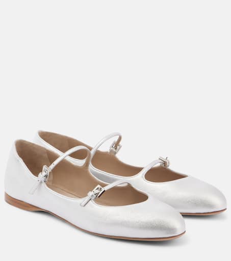 MAX MARA 靴 フラット Circus leather Mary Jane flats928691 Circus leather Mary Jane flats in black - Max Mara | Mytheresa