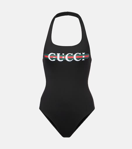 GUCCI☆One-shoulder chain-embellished swimsuit 水着【UK発】 GUCCI One-shoulder chain-embellished swimsuit | NET-A-PORTER