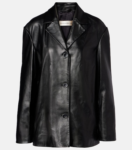 Nour Hammour - Opus leather blazer
