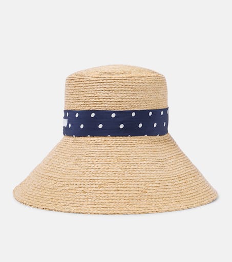 Raffia bucket hat in neutrals - Miu Miu | Mytheresa