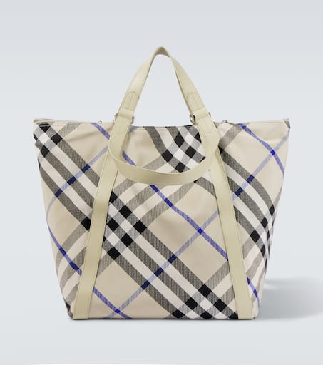 トートバッグ BURBERRY CHECK TOTE BAG Burberry Men's Check Tote Bag | Neiman Marcus