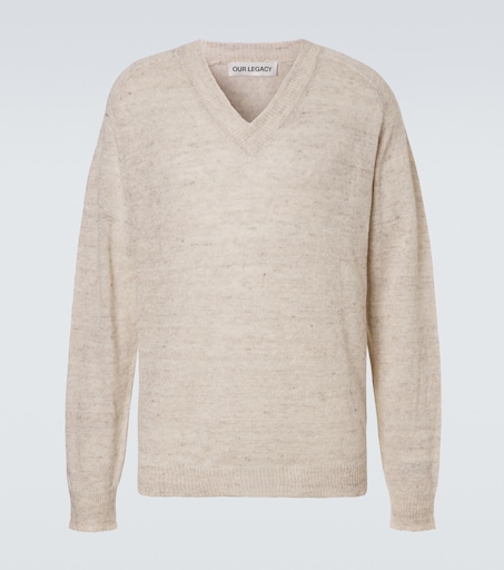 Rue linen and cotton sweater in beige - Our Legacy | Mytheresa