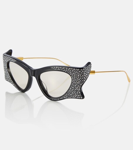gucci black crystal sunglasses