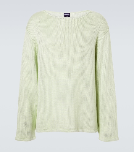 Giorgio Armani Linen and cashmere-blend sweater