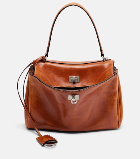 Rodeo Small leather top-handle bag
