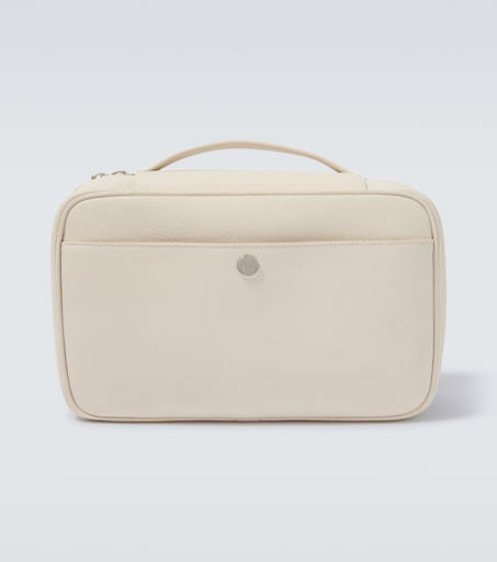 Leather toiletry bag
