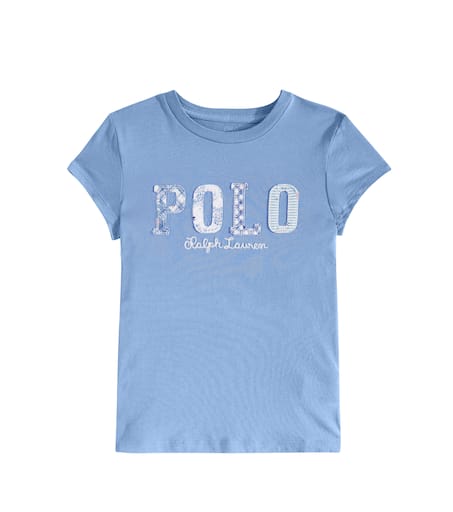 売れ筋商品|||ラルフローレン Tシャツ レディース トップス COTTON JERSEY T-SHIRT - Print T-shirt - cornflower blue Printed cotton jersey T-shirt in blue - Polo Ralph Lauren
