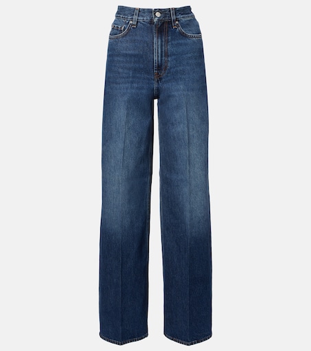 TOTEME High-rise wide-leg jeans