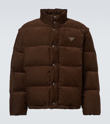 ジャケット・アウター PRADA Brown Down Jacket P01129462.jpg