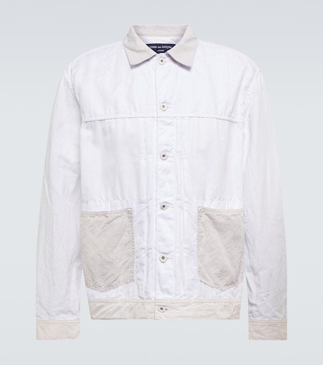 Cotton and linen jacket in white - Comme Des Garcons Homme | Mytheresa