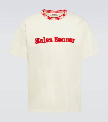 Original logo-appliqué cotton T-shirt in white - Wales