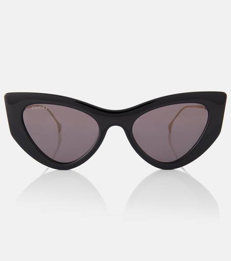 【送料込】GUCCI_Double G cat-eye sunglasses Double G cat-eye sunglasses in gold - Gucci | Mytheresa