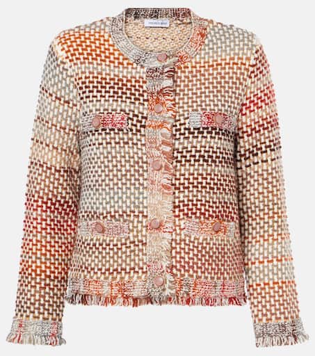 【VERONICA BEARD】grain de poudre cotton-blend ジャケット VERONICA BEARD Battista Dickey grain de poudre blazer | THE