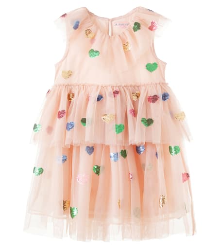 Sequined tulle dress in pink - Konges Slojd | Mytheresa