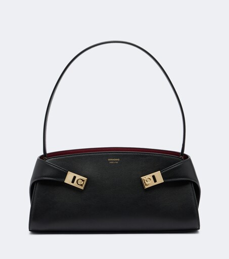 Hug East-West Small leather shoulder bag