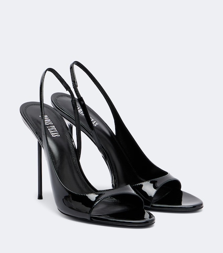 Lidia patent leather slingback sandals