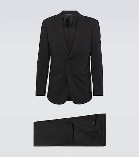 Wool suit in black - Giorgio Armani | Mytheresa