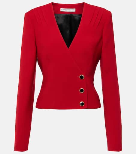 VIP【関税送料無料】希少 ALESSANDRA RICH PINK VISCOSE BLAZER Pleated wool blazer in red - Alessandra Rich | Mytheresa