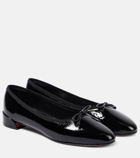 Sweetie Jane patent leather ballet flats in black