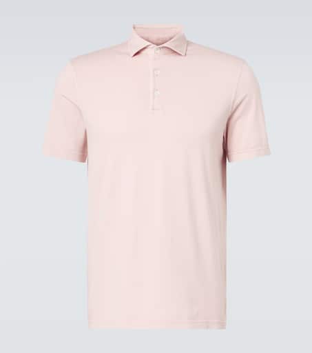 Tシャツ・カットソー Fedeli Polo shirt with open collar in linen and cotton Fedeli Polo Shirt With Open Collar In Linen And Cotton In
