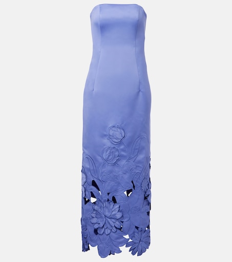 chinese dress ladies Rayna Appliqué Bustier Maxi Dress
