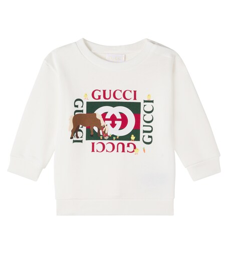 x Euan Roberts Baby printed cotton jersey sweatshirt in white