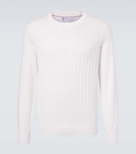 Brunello Cucinelli Ribbed-knit cotton sweater