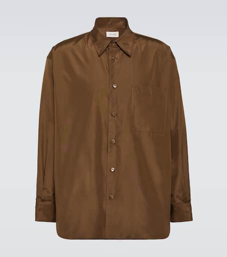 LEMAIRE Silk Voile Boxy Shirt シルク ブラウス
