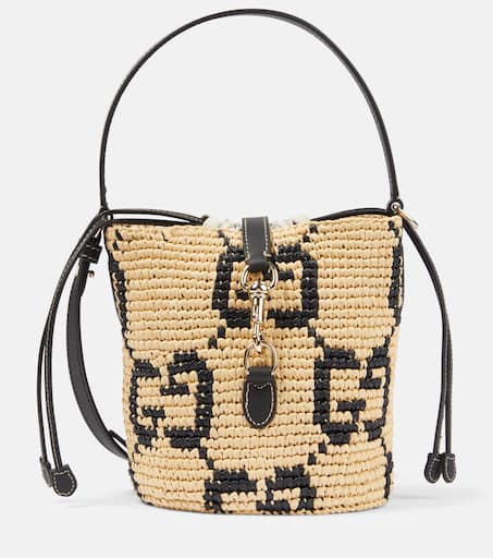 ショルダーバッグ・ポシェット GUCCI TWO-TONE RAFFIA MINI GUCCI SUMMER BUCKET BAG P00995889.jpg