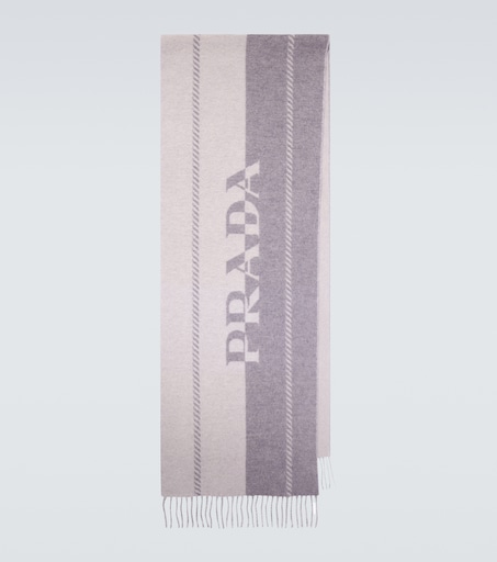 小物 PRADA, 19FW FRINGE MOHAIR MUFFLER Prada Men's Fringed Silk & Cashmere Scarf | Neiman Marcus