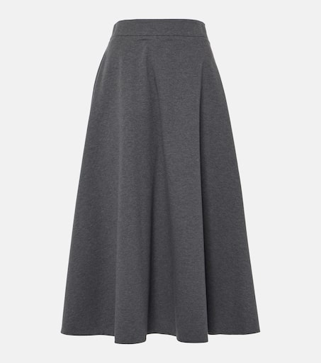【送料&関税込】Brunello Cucinelli Dark Grey Cotton Skirt P00942060.jpg