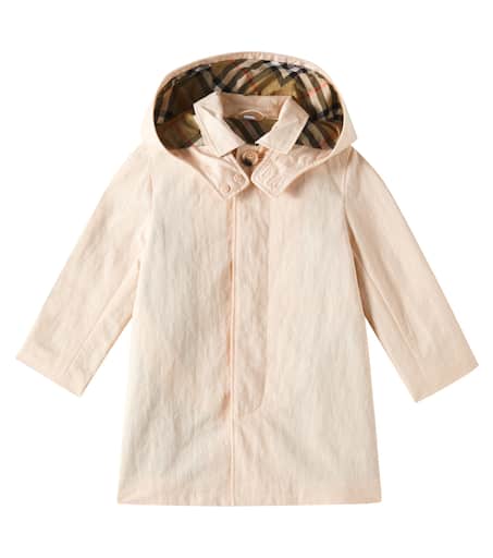Hadley hooded coat in white - Burberry Kids | Mytheresa