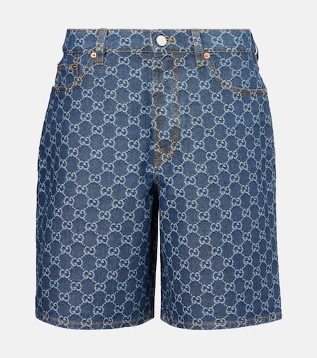 ショートパンツ Gucci Gg Supreme Fabric Shorts GG Supreme linen shorts in beige and ebony | GUCCI® US