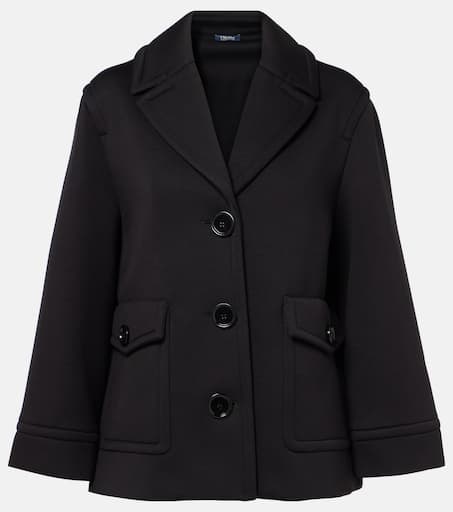 ☆’S Max Mara☆直営店買付☆Jersey Jacket/ESTROSO Single-breasted jersey jacket, black | 