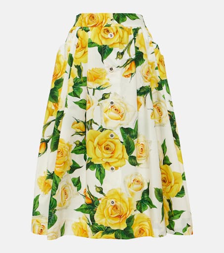 VIP【送料関税込】DOLCE&GABBANA FLOWER PRINT MIDI SKIRT 26511850_57293635_600.jpg