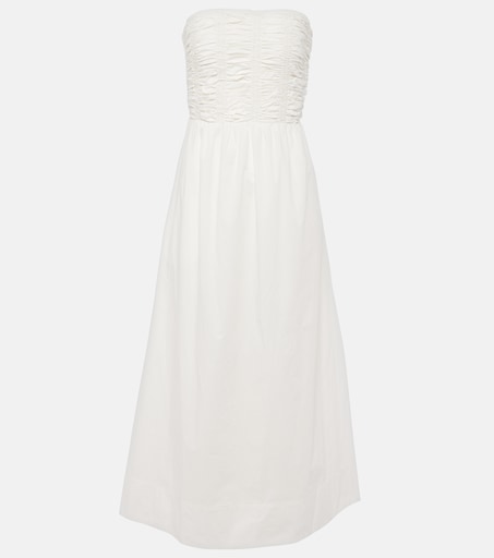 Dominquez strapless cotton midi dress