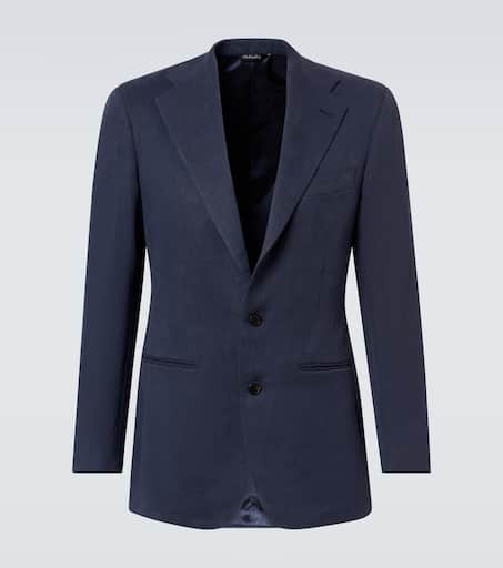 Blazer aus Leinen in Blau - Saman Amel | Mytheresa