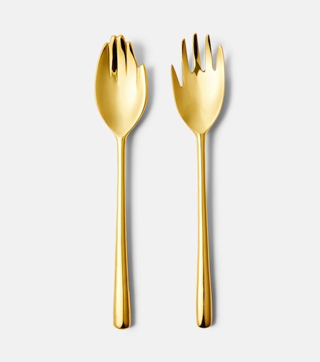 JONATHAN ADLER ゼブラ トレイ ゴールド Eve serving set in gold - Jonathan Adler | Mytheresa