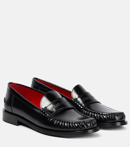 Irina leather loafers in black - Ferragamo | Mytheresa