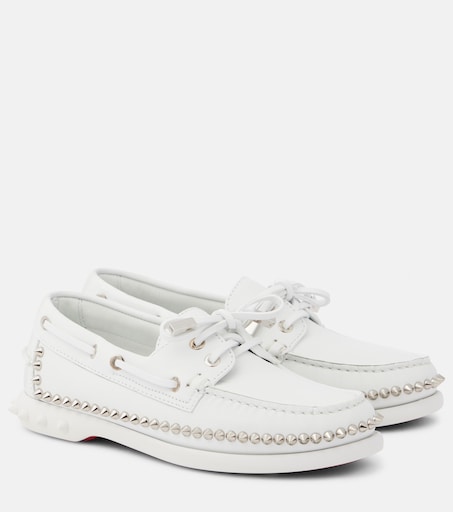 Gerockel studded leather boat shoes