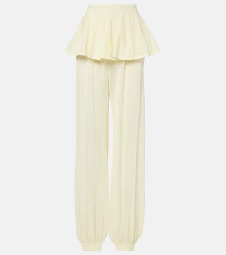 パンツ Alaia ette Cropped Trousers ALAÏA LEATHER PETAL PANTS | ALAÏA AL