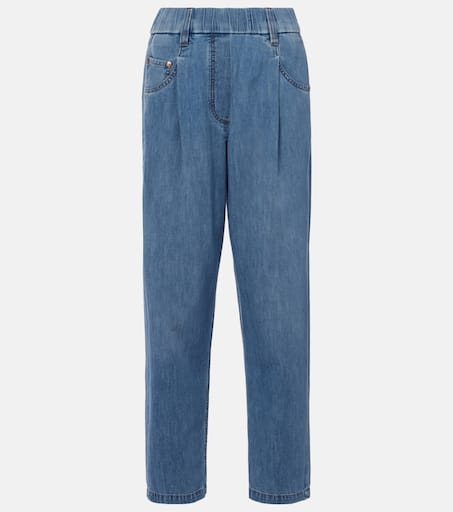VIP【関税送料無料】希少 BRUNELLO CUCINELLI DENIM JEANS Brunello Cucinelli mid-rise slim-fit Jeans | Blue | FARFETCH