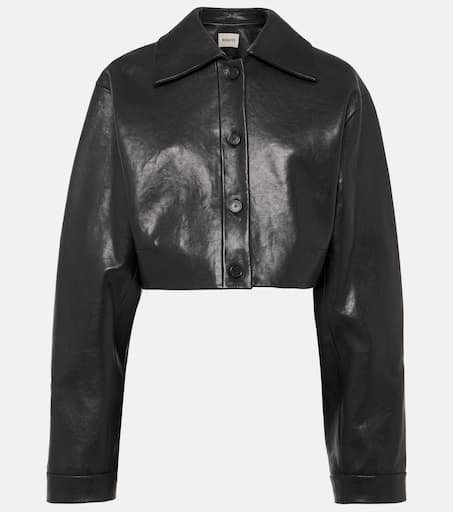 レザージャケット・コート KHAITE SS25 (6165729 L729200) KHAITE Dolores Jacket | Black | FARFETCH