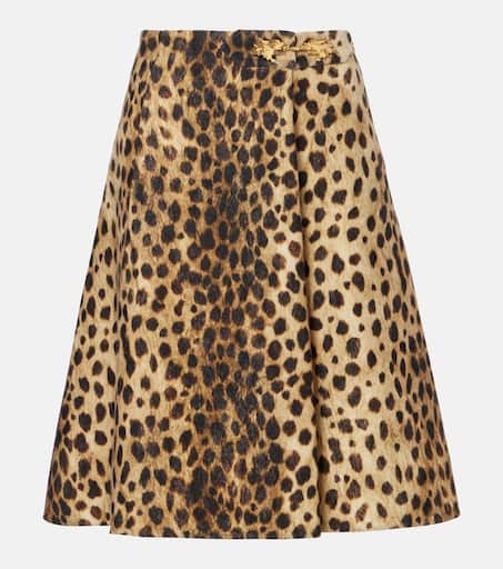 スカート VALENTINO WOOL AND SILK MIDI SKIRT Valentino - Blue wool and silk midi skirt 7B3RADM51CF - shop