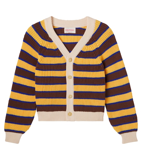 Striped cotton cardigan in multicoloured - Bobo Choses | Mytheresa