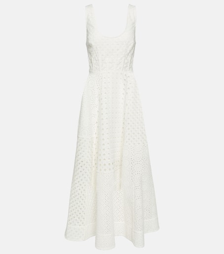 Anglaise cotton midi dress in white - Zimmermann | Mytheresa